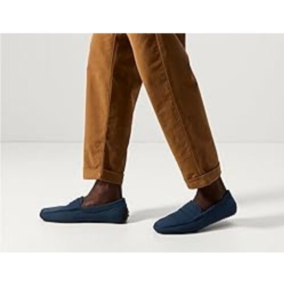 Rothy’s Men’s 12.5 Blue Slip-On Driving Loafers Recycled Knit Rubber Sole Shoes - Picture 12 of 14